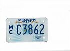 MISSISSIPPI license plate "C3862" ***MINT***MOTORCYCLE***