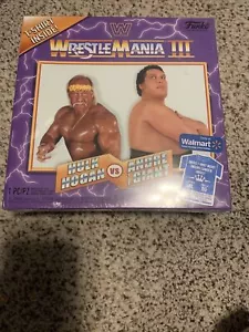 Funko WWE Wrestlemania 3 III T-shirt XL Hulk Hogan Andre the Giant Display Ring - Picture 1 of 5
