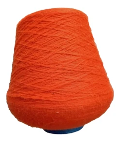 Vintage Templon Burnt Orange String Cone Spool 1970s 70s Style Autumn Fall Craft - Picture 1 of 9