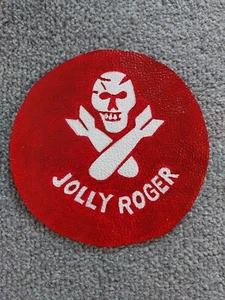 Hand Painted WW2 Leather Squadron Group Patch 320th Bombardment Squadron 90th BG - Picture 1 of 4