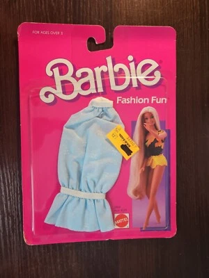 Vestido azul divertido de moda Barbie vintage Mattel 1986 Foto 1 de 2