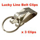 Lucky Line Secure-A-Key Belt Key Clips x 3 -Slip Through -FREE POST! LUL40501