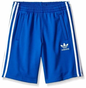 [BJ8977] Juniors Adidas Originals Trefoil Shorts - Youth Kids Blue White - Picture 1 of 2