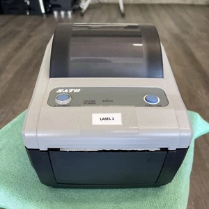 TESTED SATO CG412DT-LAN Direct Thermal Barcode Label Tag Printer USB Ethernet. - Picture 1 of 6