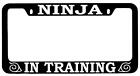 Black METAL License Plate Frame Ninja In Training Auto Accessory Naruto