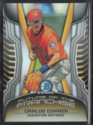 2014 Bowman Draft #FF-CC Carlos Correa Chrome Future of the Franchise Mini - Image 1 of 2