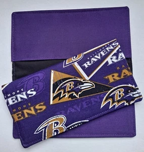 Cotton Fabric NFL Baltimore Ravens Checkbook Cover - Picture 1 of 1