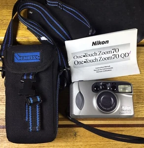 Nikon One Touch Camera Zoom 70 AF 35mm Film 38-70mm Point & Shoot With Case - Picture 1 of 13