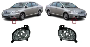 SET COPPIA FENDINEBBIA PARAURTI ANTERIORE NUOVO PER TOYOTA AVENSIS 2003 - 2006 - Foto 1 di 4
