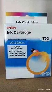 Cartuccia Compatibile Brother LC-422XLC Ciano 1500 pagine - Foto 1 di 1