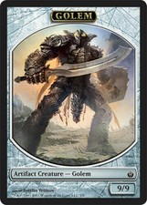Golem Token Mirrodin Besieged Light Play LP MTG Magic DNA GAMES