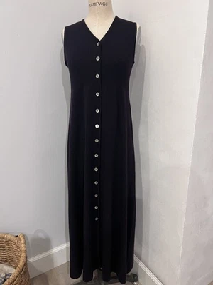 Vestido Preview Mujer Mediano Borgoña Maxi 100% Lana Merino Academia Tranquilo Lujo Foto 1 de 4