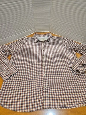 Fat Face UK Men's XL Plaid 100% Cotton Button Down Longsleeve Shirt - Image 1 of 4