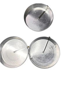 Vintage 3er Set Wear-Ever 2875 9 x 1 1/2" Runde Aluminium Kuchenformen Schnellschieber EUC - Bild 1 von 3