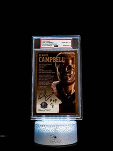 Earl Campbell Class of 1991 Post Card 143/150 / PSA GEM MT 10 Autograph - Picture 1 of 7