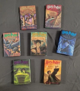 Harry Potter Complete Hardcover Set Books 1-7 Set First Edition (J.K. Rowling) - Picture 1 of 8