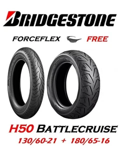 BRIDGESTONE H50 BATTLECRUISE 130/60-21 & 180/65-16 TIRE SET HARLEY TOURING - Picture 1 of 1