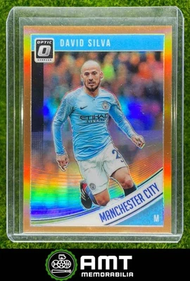 2018 Panini Donruss #42 David Silva Optic Orange 96/99 Manchester City - Image 1 of 3