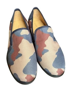 Duke Dexter Camo Loafers Size 8 Handmade In England Canvas Men’s - Picture 1 of 10