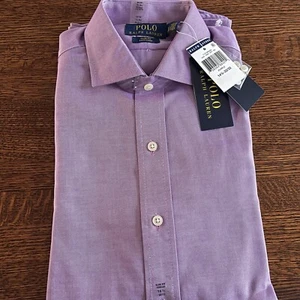 Polo Ralph Lauren Botón Manga Larga Talla 14 1/2-32/33 - Imagen 1 de 3