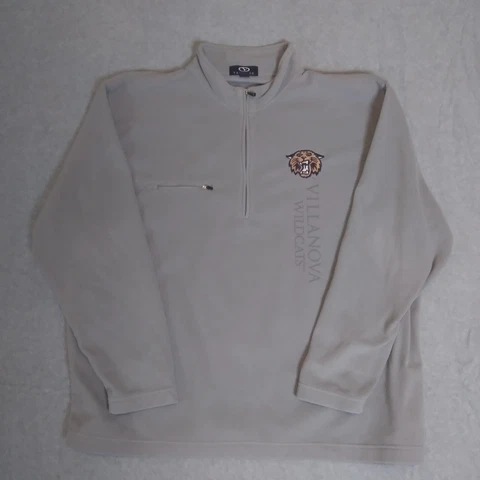 Villanova Wildcats Sweatshirt Mens 3XL XXXL Grey Fleece Pullover Vantage Logo Cover
