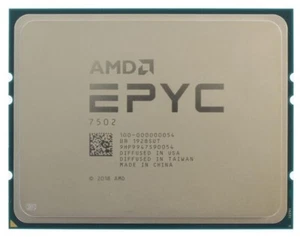 AMD EPYC 7502 100-000000054-04 32C 2.5GHz 3.35GHz 128MB Socket SP3 2P 180W - Picture 1 of 1