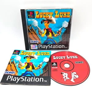 LUCKY LUKE PLAYSTATION 1 PS1 PS ONE - Francese Tedesco Olandese GIOCO - Foto 1 di 11