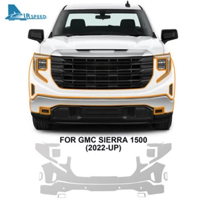 For GMC Sierra 1500 2022-2024 Front Bumper Precut Paint Protection Film PPF TPU - Picture 1 of 12