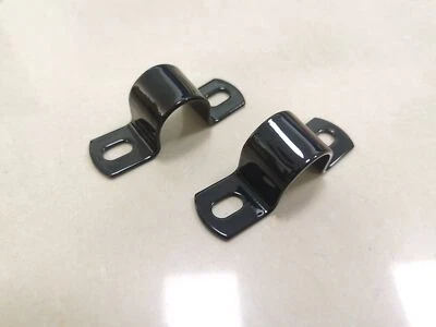 Black Rear Fender Mount U-Clamp Kit For Harley UL 38-47 Hydra Glide FL EL FLHF Foto 1 de 4