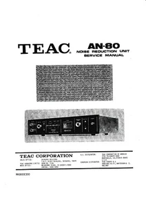 Service Manual Instructions for Teac AN-80 - Picture 1 of 1