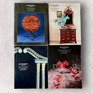 Sothebys x4 Auction Catalog NYC 1992-95 Fine Americana Folk Art Furniture Silver - Picture 1 of 18