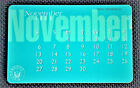 Rare UAE used Phone Cards NOVEMBER Monthly Calendar 1999 
