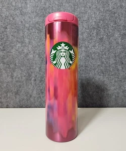 Starbucks Vaso Termo Acero Inoxidable Digi Pink con Patrón y Logo 16oz NUEVO - Imagen 1 de 2