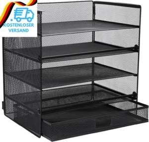 Cinnani Schreibtisch Organizer, 5 Ebenen Papier Briefablage Mit Schublade,Ablage - Bild 1 von 12