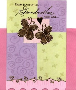 Happy Mother's Day Grandmother Butterfly Greeting Card By American Greetings  - Picture 1 of 3