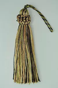 Taupe Black 4" Chainette Tassels Midnight Meadow [Set of 10] - Picture 1 of 1