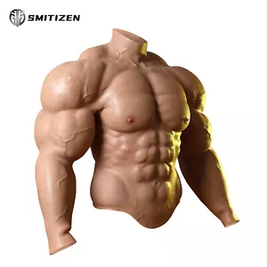 Tuta muscolare finta SMITIZEN Mr. Olympi silicone con braccia simulazione feticcio pancia - Foto 1 di 17