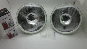 Ford Falcon AU XR6 XR8 7 inch Halogen High/Low Headlights Pair H4 Globes & Clips - Picture 1 of 8