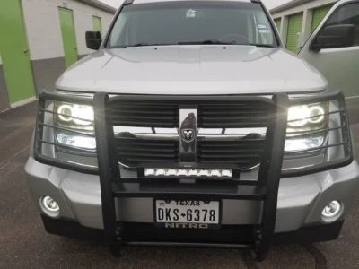 Kit de luces antiniebla LED blancas ojo de ángel para Dodge Nitro 2007-2012 Foto 1 de 4
