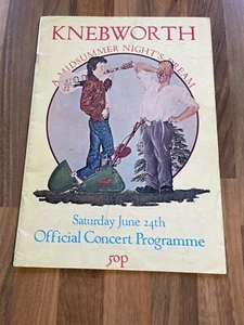 Genesis KNEBWORTH 1978 Programme And Badge - Imagen 1 de 4
