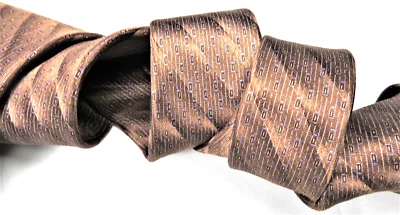 Corbata Dunhill Para Hombre Seda Marrón Hecha en Italia Diseñador Ondulada Oficina 57" Foto 1 de 4