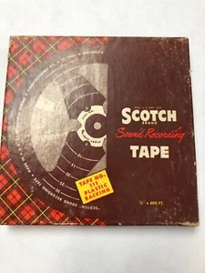 Cinta de grabación de sonido escocesa de colección 1/4"x 600 pies con respaldo de plástico hecha en EE. UU. - Imagen 1 de 3