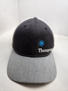 Thompson Baseball/ Trucker Hat, Embroidered Adjustable Black And Gray - Picture 1 of 3