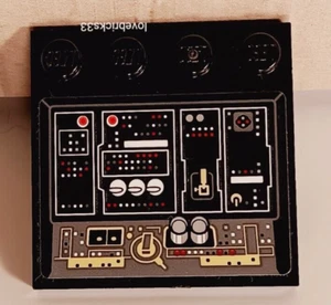 LEGO Star Wars Control Panel Millennium Falcon Cockpit Lever Buttons 4x4 Sticker - Picture 1 of 1