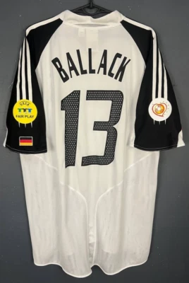 CAMISA DE FUTEBOL MASCULINA ALEMANHA 2004/2005 DEUTSCHLAND BALLACK TAMANHO XL - Imagem 1 de 4