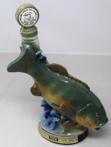 Bass Fish National Freshwater Hall Jim Beam 1973 jarra vacía hombre decoración de cueva - Imagen 1 de 6