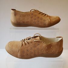 Padders Darcy Shoes Brown Beige Leather Womens UK 5 EE Excellent Condition