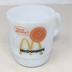 Vintage Fire King/Anchor Hocking McDonald's “Good Morning” Coffee Mug - Picture 1 of 9