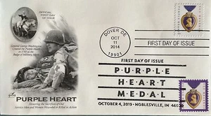 Artcraft 4704B 5419 Purple Heart Stamp with Medic and Wounded Soldier - Picture 1 of 1