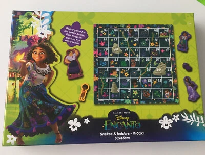 Disney Encanto Snakes & Ladders Board Game Age 7+ NEW - Image 1 of 4